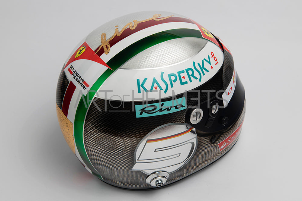 Sebastian Vettel 2017 Chrome Gran Premio di Monza Gran Premio di Monza a grandezza naturale 1:1 Replica Casco