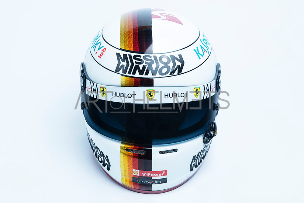 Sebastian Vettel 2019 Gran Premio del Brasile Gran Premio del Brasile a grandezza naturale 1:1 Replica Helmet