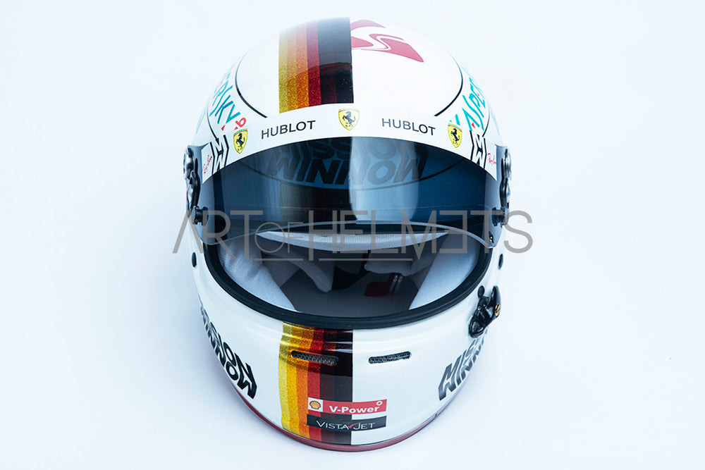 Sebastian Vettel 2019 Gran Premio del Brasile Gran Premio del Brasile a grandezza naturale 1:1 Replica Helmet