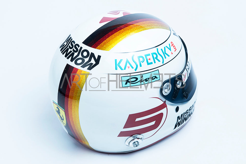 Sebastian Vettel 2019 Gran Premio del Brasile Gran Premio del Brasile a grandezza naturale 1:1 Replica Helmet