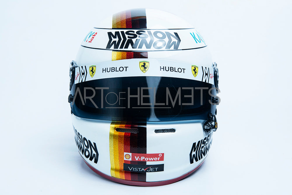 Sebastian Vettel 2019 Gran Premio del Brasile Gran Premio del Brasile a grandezza naturale 1:1 Replica Helmet