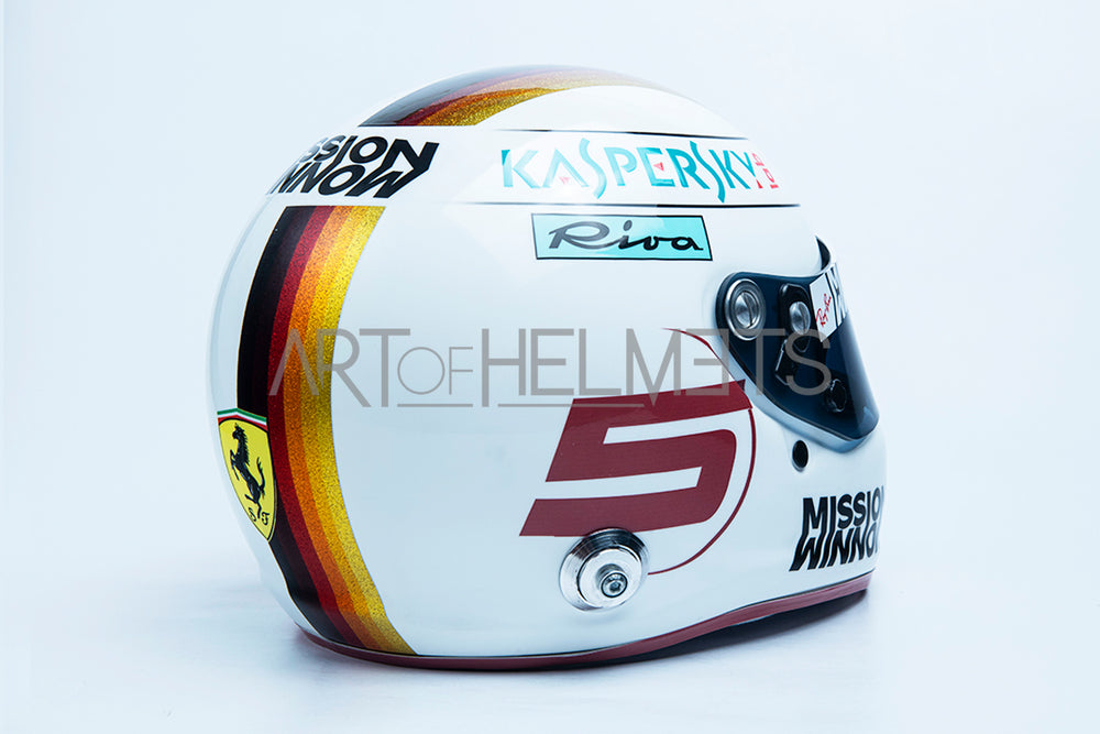 Sebastian Vettel 2019 Gran Premio del Brasile Gran Premio del Brasile a grandezza naturale 1:1 Replica Helmet