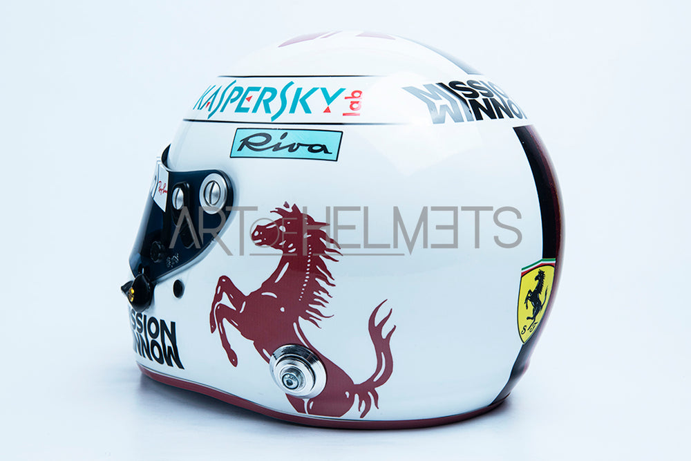 Sebastian Vettel 2019 Gran Premio del Brasile Gran Premio del Brasile a grandezza naturale 1:1 Replica Helmet