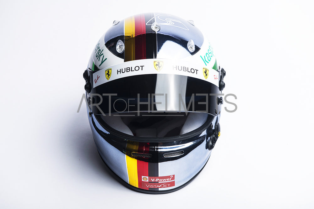 Sebastian Vettel 2020 Chrome Monza Grand Prix Full-Size 1:1 Replica Helmet