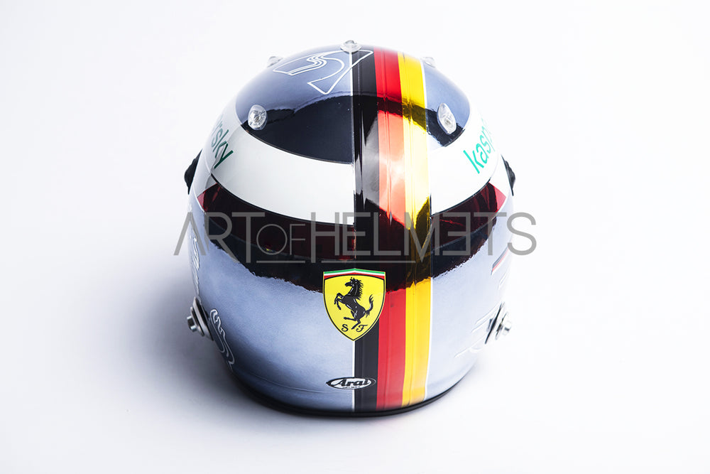 Sebastian Vettel 2020 Chrome Monza Grand Prix Full-Size 1:1 Replica Helmet