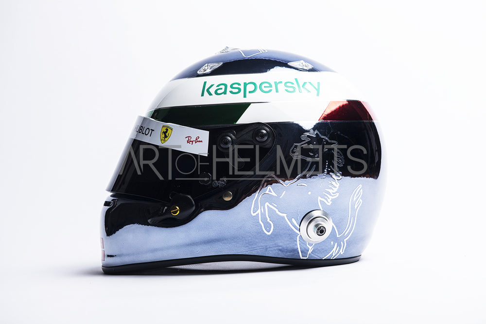 Sebastian Vettel 2020 Chrome Monza Grand Prix Full Size 1 1 Replica Helmet