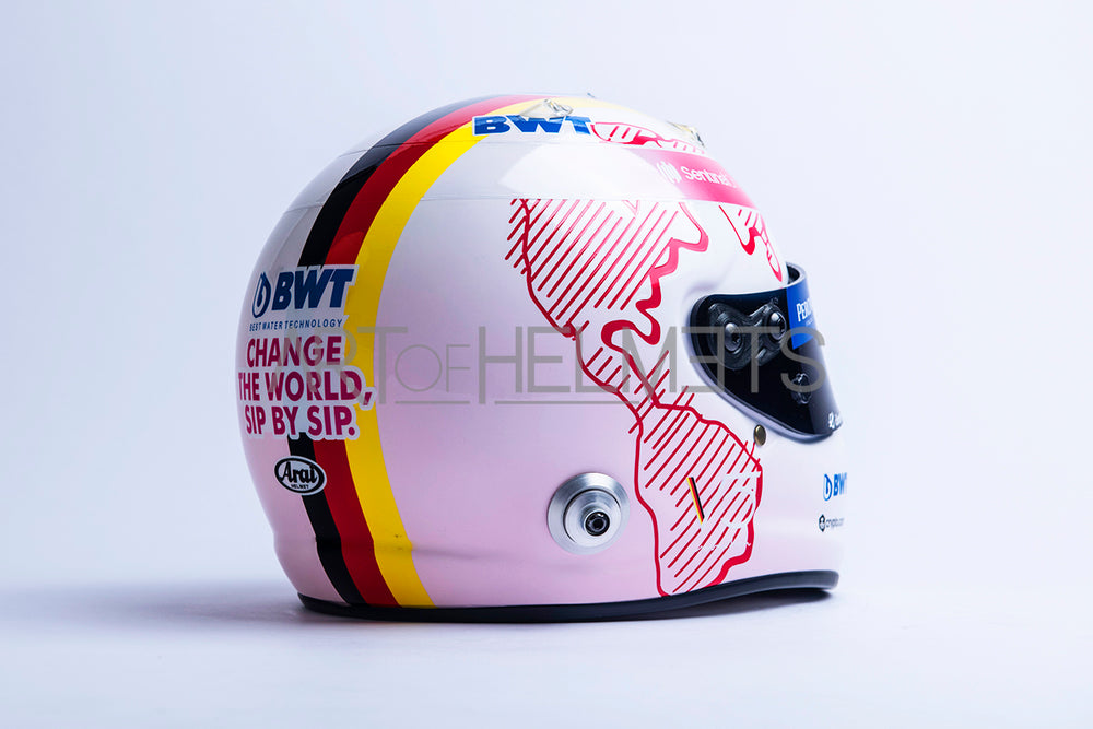 Sebastian Vettel 2021 Pink Formula One Full-Size 1:1 Replica Helmet