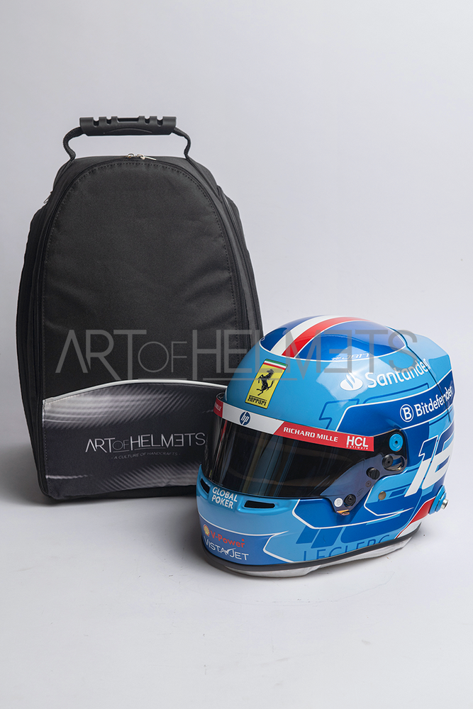 Charles Leclerc 2024 Miami Grand Prix F1 Full-Size 1:1 Replica Helmet (Original Visor)
