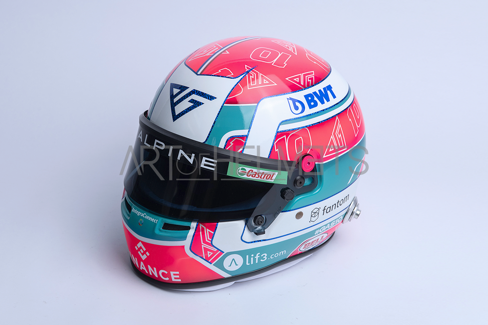 Pierre Gasly 2023 Miami GP F1 Full-Size 1:1 Replica Helmet