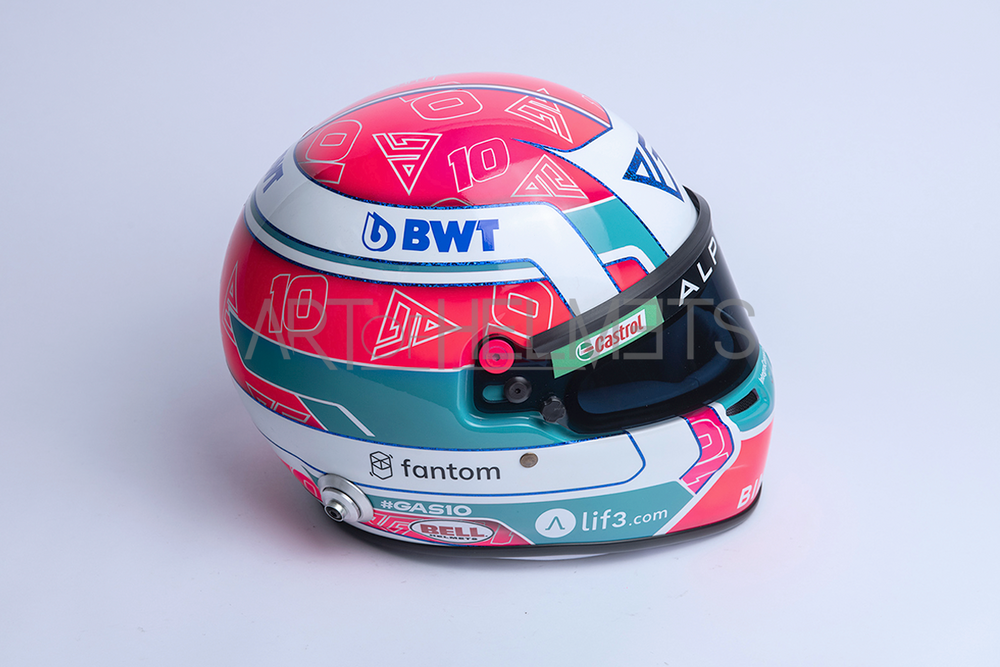 Pierre Gasly 2023 Miami GP F1 Full-Size 1:1 Replica Helmet