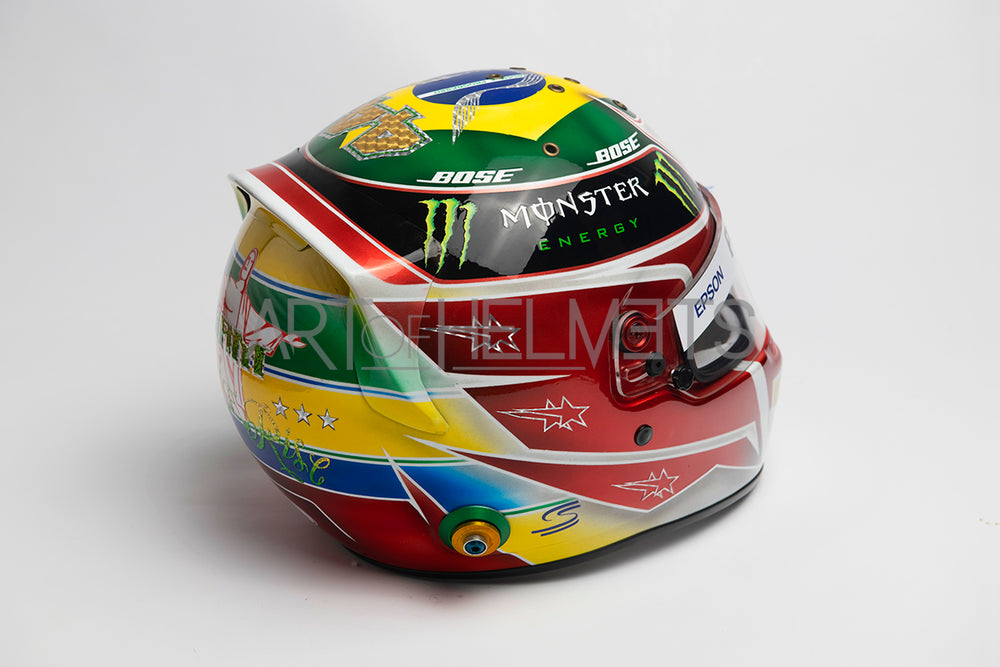 Lewis Hamilton 2019 Brazil Grand Prix F1 Full-Size 1:1 Replica Helmet