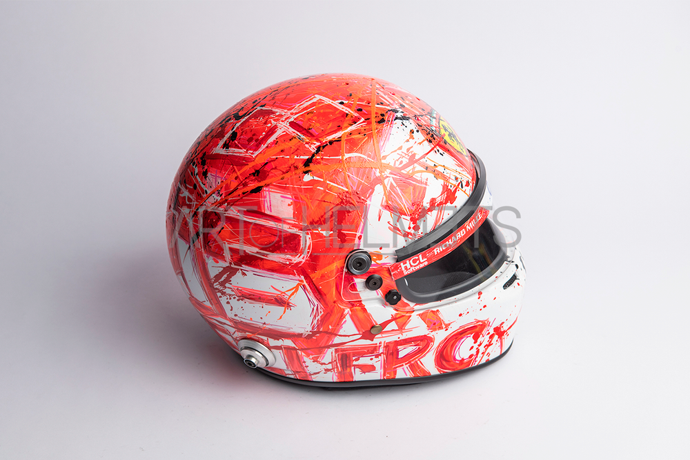 Charles Leclerc 2024 Winner Monaco Grand Prix Helmet - Hand Painted by Daniela Montesano