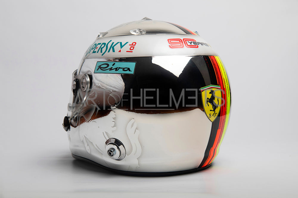 Себастьян Vettel 2019 Chrome Гран-при Сингапура в полном размере 1:1 Реплика шлем