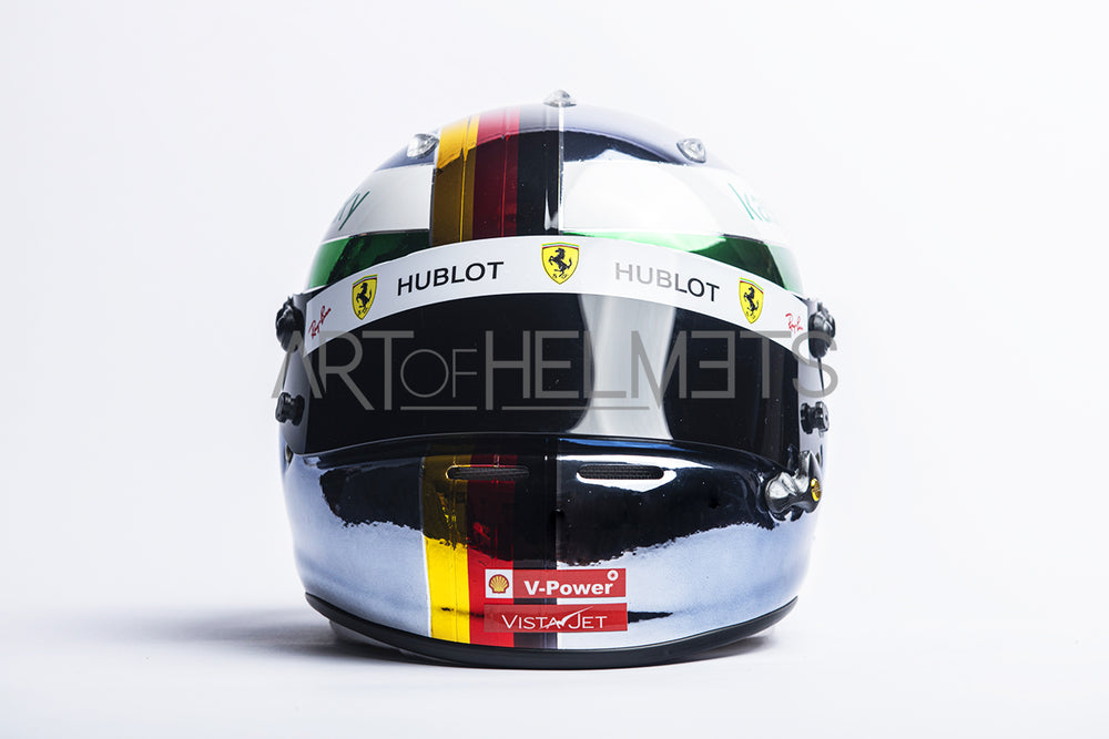 Sebastian Vettel 2020 Chrome Monza Grand Prix Full-Size 1:1 Replica Helmet