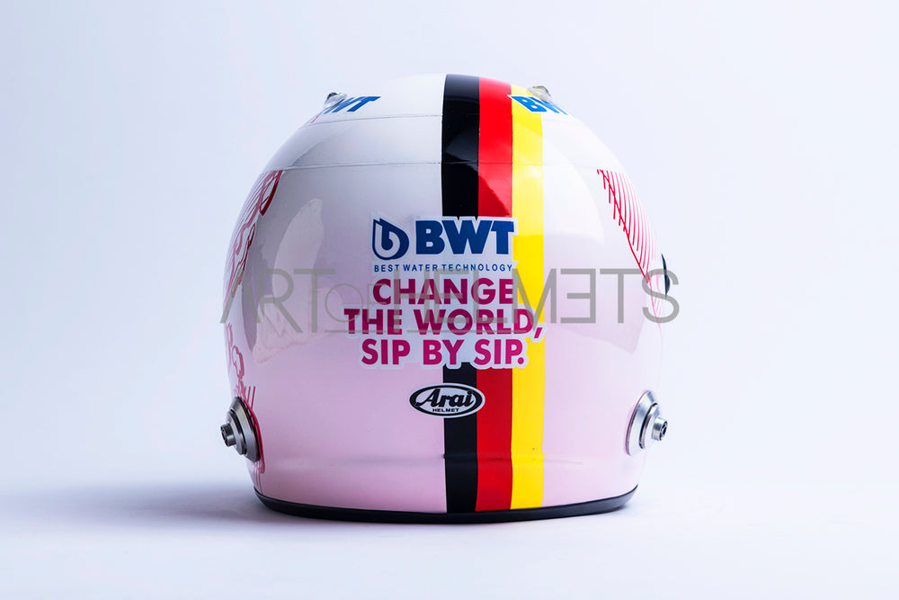 Sebastian Vettel 2021 Pink Formula One Full-Size 1:1 Replica Helmet