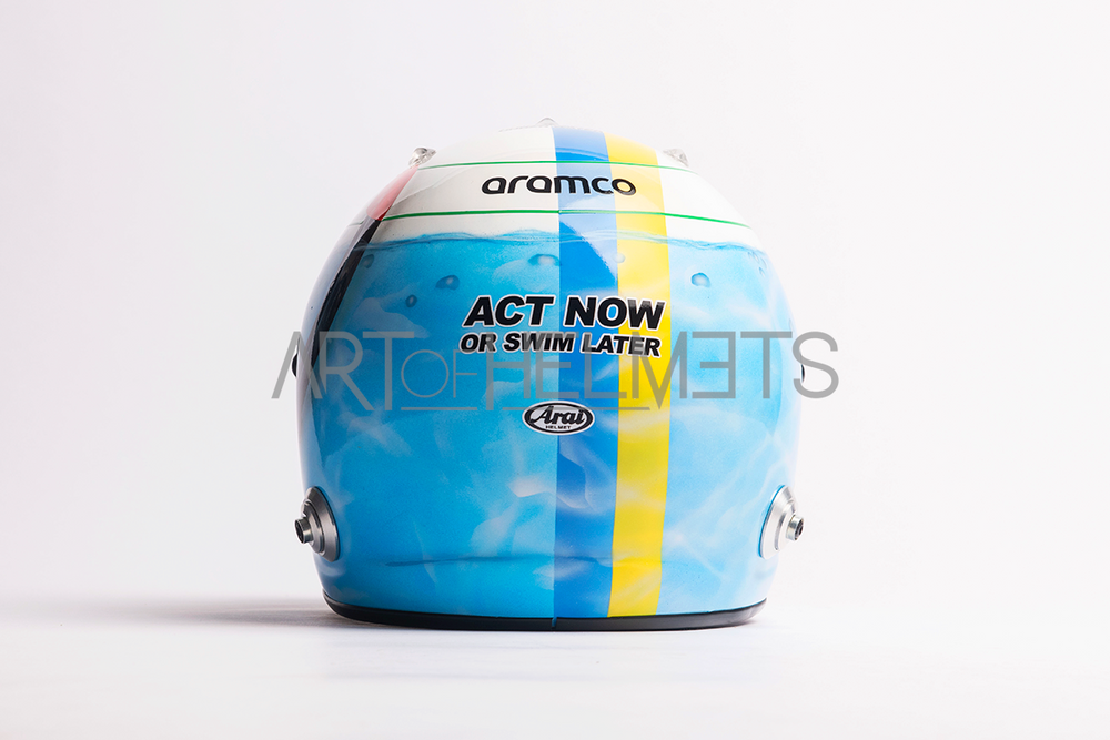 Sebastian Vettel 2022 Miami Grand Prix Full-Size 1:1 Replica Helmet
