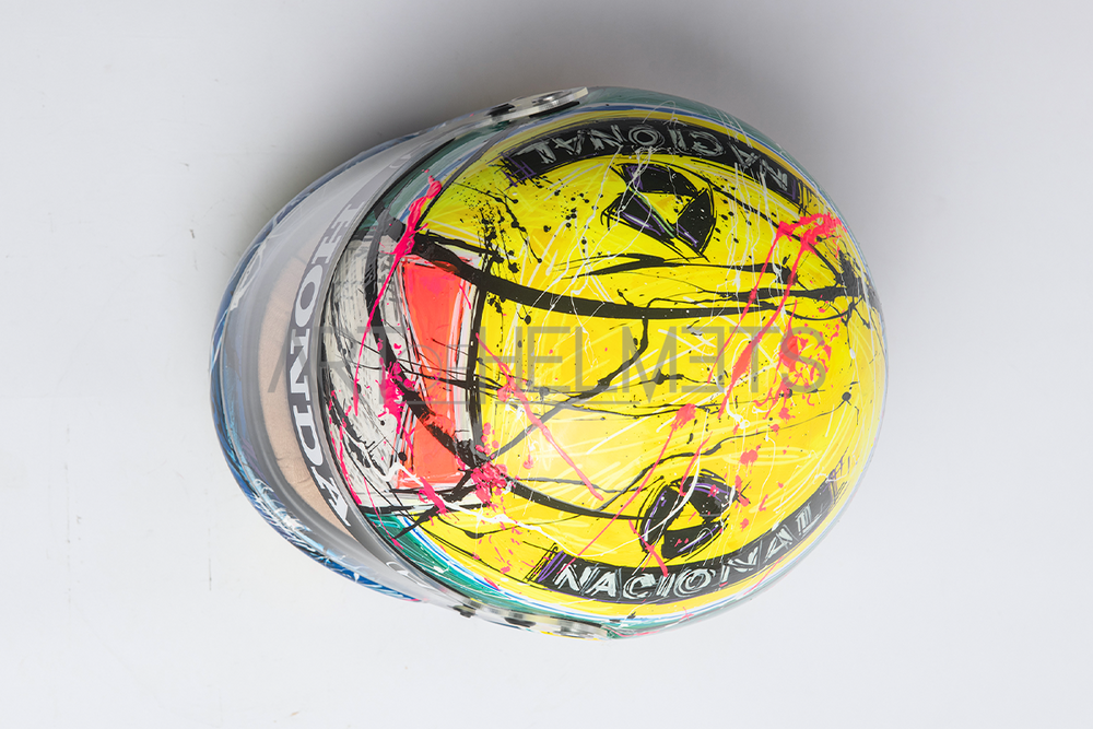 Ayrton Senna 1988 Art Custom Full-Size 1:1 Replica Helmet by Montesano.