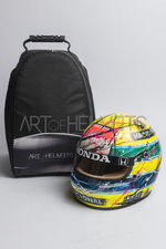 Ayrton Senna 1988 Art Custom Full-Size 1:1 Replica Helmet by Montesano.