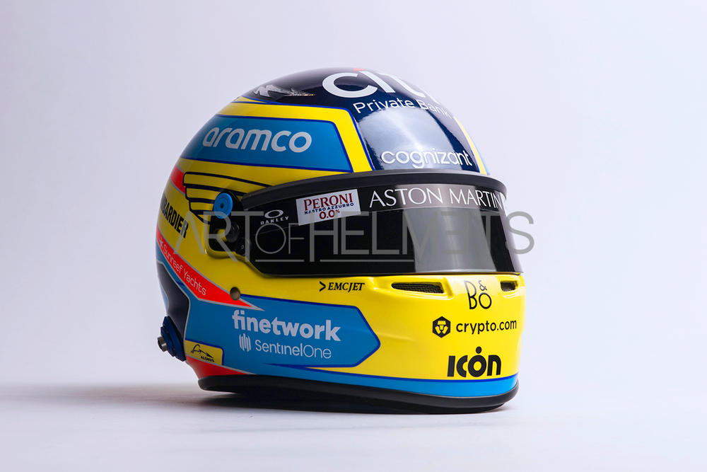 Fernando Alonso 2023 Formula One Full-Size 1:1 Replica Helmet