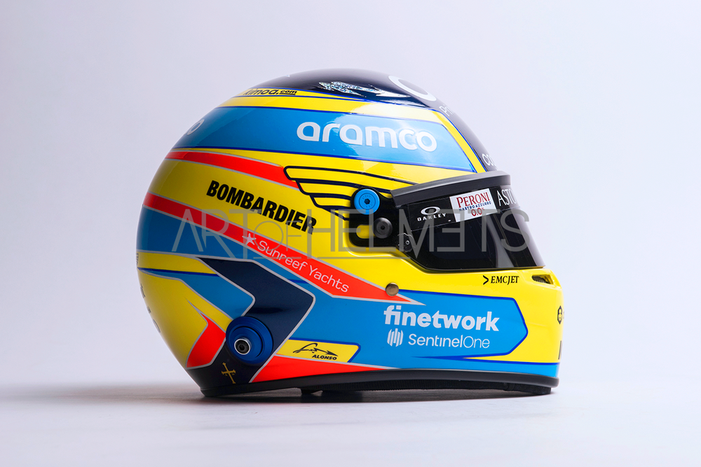 Fernando Alonso 2023 Formula One Full-Size 1:1 Replica Helmet