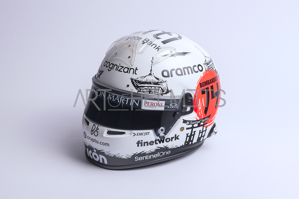 Fernando Alonso 2023 Suzuka GP Formula One Full-Size 1:1 Replica Helmet