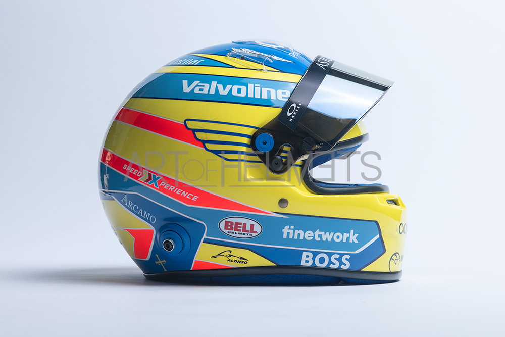 Fernando Alonso 2024 F1 Full-Size 1:1 Replica Helmet