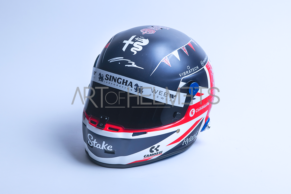 Valtteri Bottas 2023 F1 Silverstone Grand Prix Full-Size 1:1 Replica Helmet