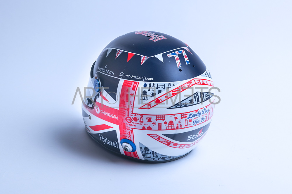 Valtteri Bottas 2023 F1 Silverstone Grand Prix Full-Size 1:1 Replica Helmet