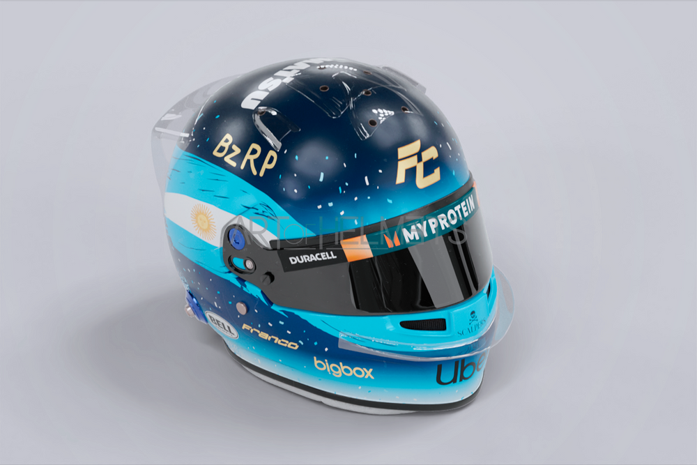 Franco Colapinto 2024 Qatar Grand Prix F1 Full-Size 1:1 Replica Helmet