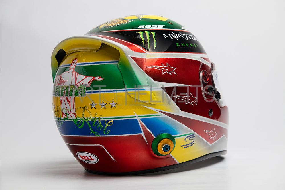 Lewis Hamilton 2019 Brazil Grand Prix F1 Full-Size 1:1 Replica Helmet