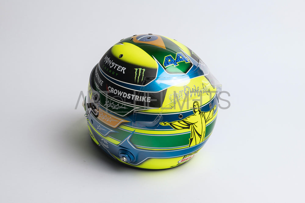 Lewis Hamilton 2023 Brazil Grand Prix F1 Full-Size 1:1 Replica Helmet