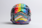 Lewis Hamilton 2021 Qatar GP Art Custom Full-Size 1:1 Replica Helmet by Montesano.