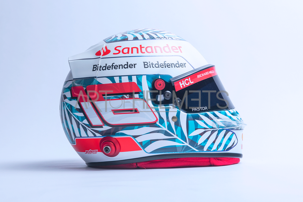 Charles Leclerc 2023 Miami Grand Prix F1 Full-Size 1:1 Replica Helmet