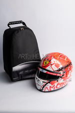 Charles Leclerc 2024 Winner Monaco Grand Prix Helmet - Hand Painted by Daniela Montesano