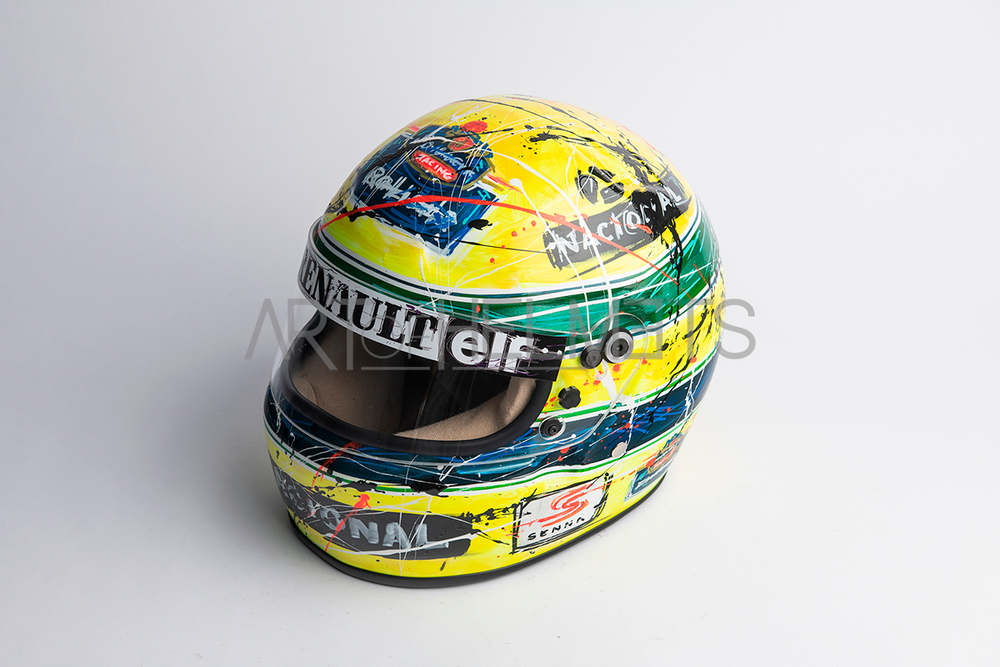 Ayrton Senna 1994 Art Custom Full-Size 1:1 Replica Helmet by Montesano