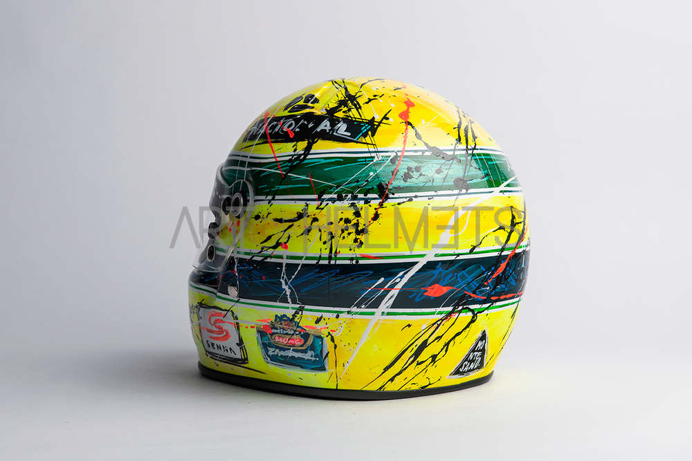 Ayrton Senna 1994 Art Custom Full-Size 1:1 Replica Helmet by Montesano