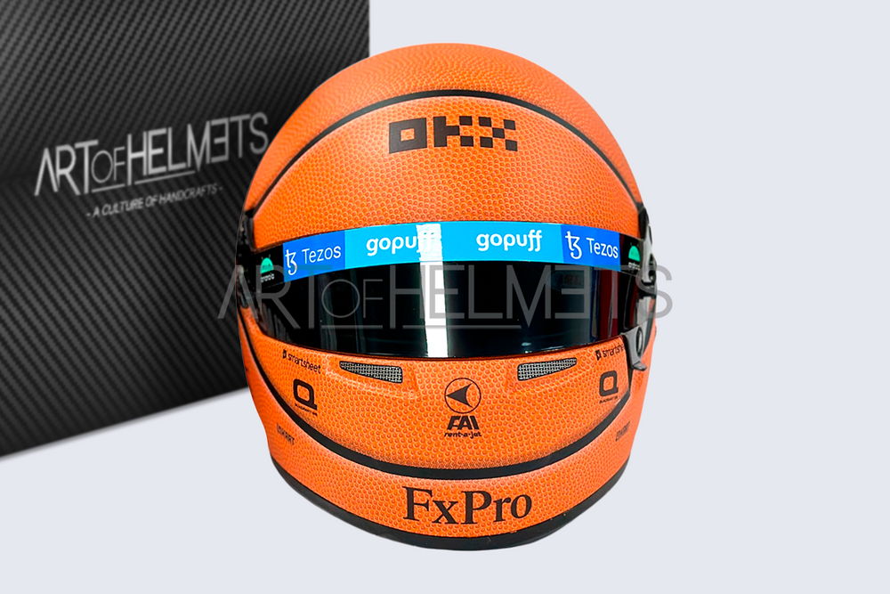 Lando Norris 2022 Miami Grand Prix Basketball 1:2 Scale Replica Helmet