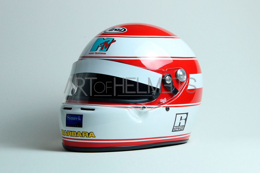 Roland Ratzenberger 1994 F1 Full-Size 1:1 Replica Helmet