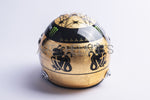 Michael Schumacher’s 20th year in F1 gold plated Full-Size 1:1 Replica Helmet