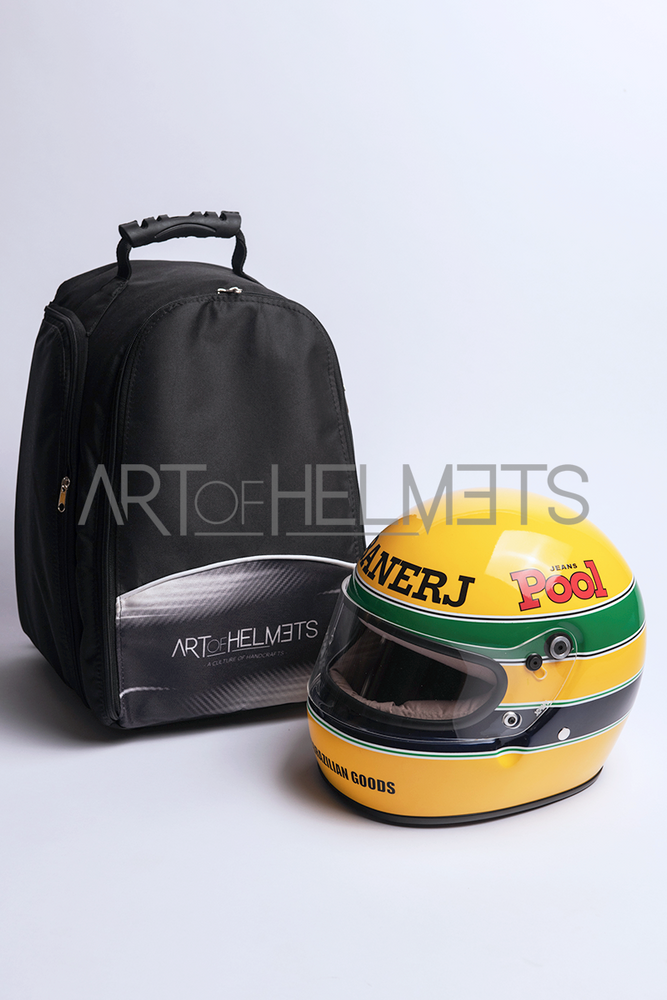 Ayrton Senna 1983 FIRST FORMULA 1 TEST Full-Size 1:1 Replica Helmet