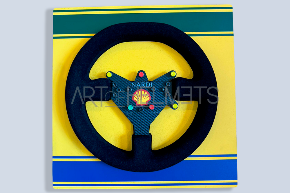 Ayrton Senna Mclaren MP4/8 1993 Steering Wheel 1:1 Scale Handmade Replica