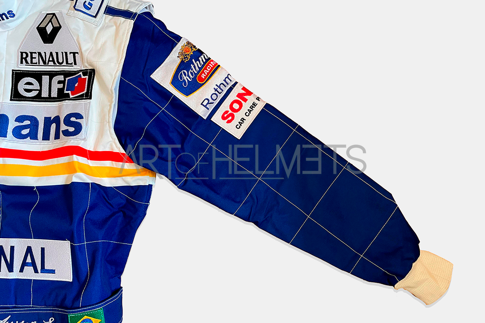 Ayrton Senna 1994 F1 Race Embroidered Suit Replica