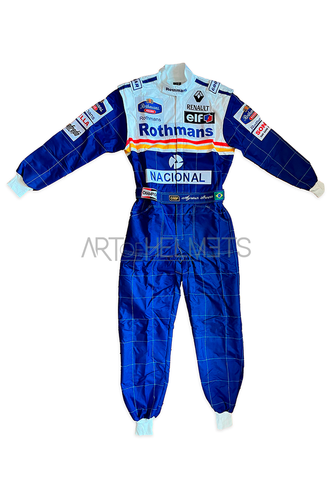 Ayrton Senna 1994 F1 Race Embroidered Suit Replica