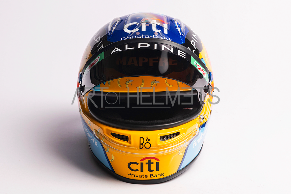 Fernando Alonso 2021 USA Grand Prix F1 Full-Size 1:1 Replica Helmet