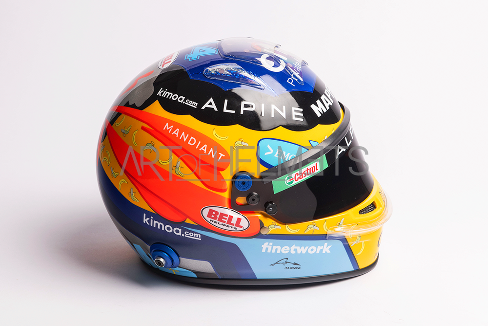 Fernando Alonso 2021 USA Grand Prix F1 Full-Size 1:1 Replica Helmet