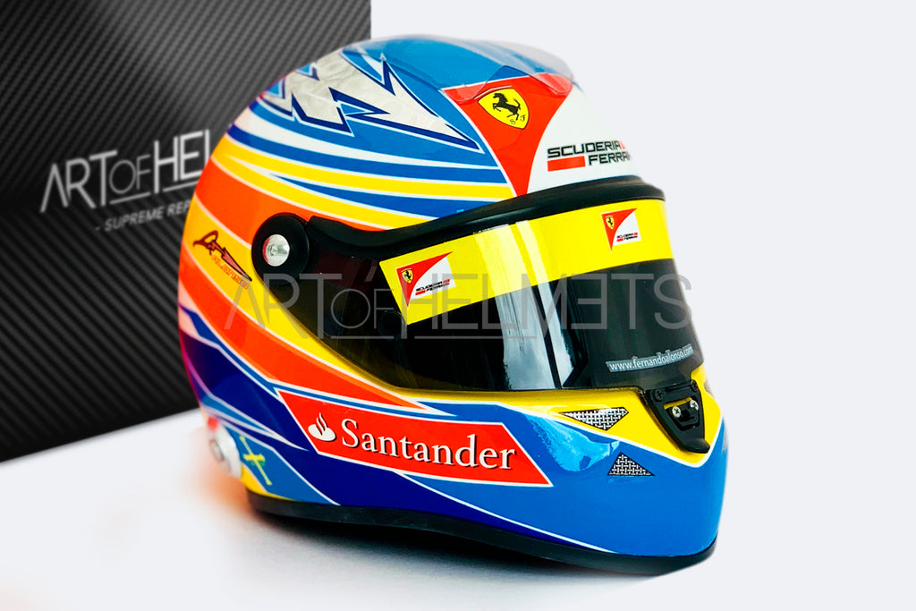 Fernando Alonso 2011 1:2 Scale Replica Helmet – Art of Helmets