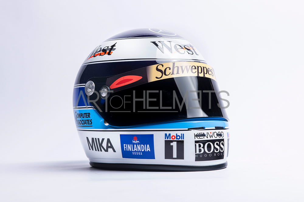 Mika Hakkinen 1998 F1 World Champion Full-Size 1:1 Replica Helmet