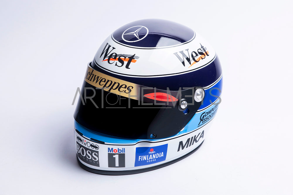 Mika Hakkinen 1998 F1 World Champion Full-Size 1:1 Replica Helmet