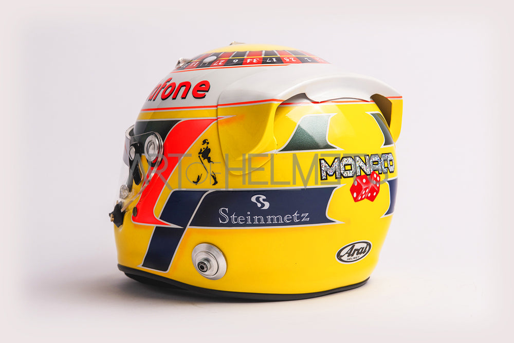 Lewis Hamilton 2010 Monaco Grand Prix F1 Full-Size 1:1 Replica Helmet