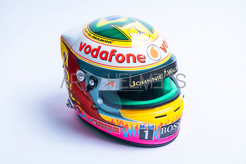 Lewis Hamilton 2012 Brazilian GP Full-Size 1:1 Replica Helmet